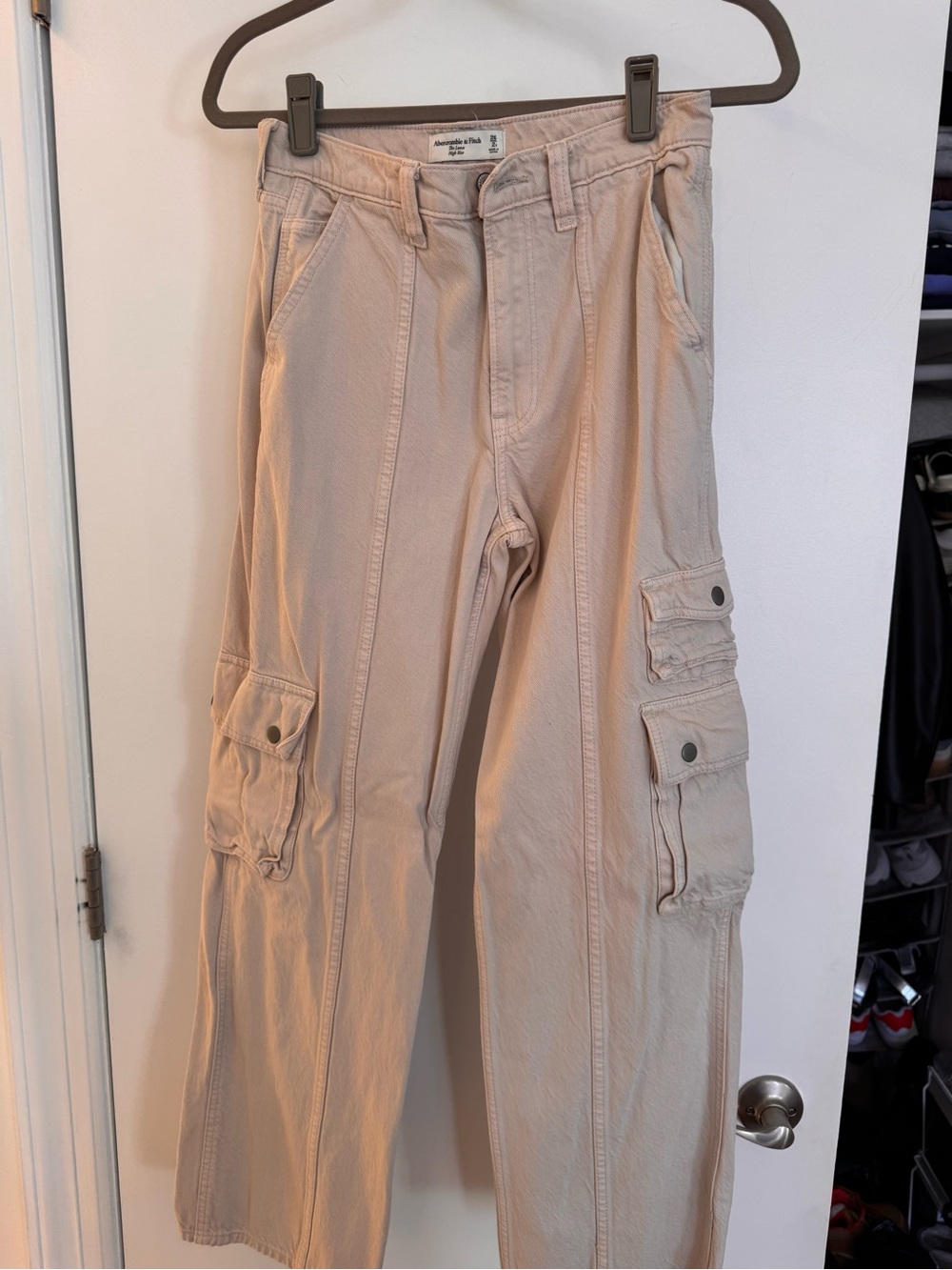 Abercrombie & Fitch Taupe Cargo Jeans